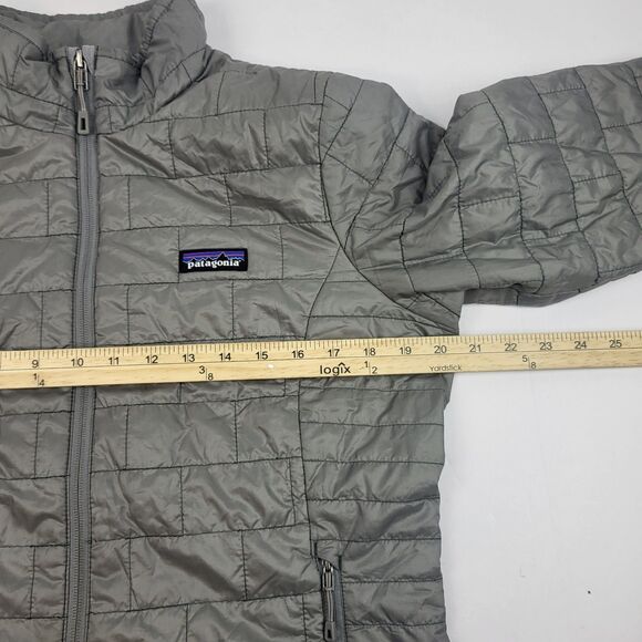 PATAGONIA Women Nano Puff Jacket Gray Primaloft 84216 Insulated Outdoors M READ - Picture 10 of 16
